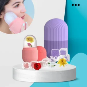 Face Ice Roller – Cooling Massager for Skin Tightening, Puffiness & Glowing Face (Random Colour-Pack of 1)
