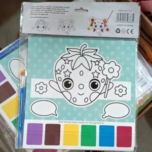 Children’s Water Coloring Book Set – Reusable Water Painting Book with Water Pen | Mess-Free Magic Color Reveal Activity Book for Kids (Random Design-Pack of 1 Set)