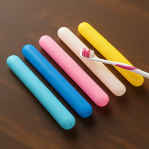 1 Pc Plastic Toothbrush Cover, Anti Bacterial Toothbrush Case Box, Portable Toothbrush Container For Travel (Random color)